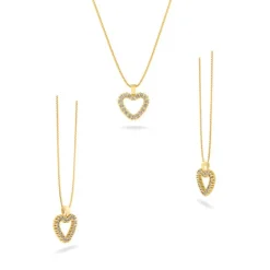 Henrik Ørsnes Design Hjerte Vedhæng i 14 Karat Guld med Diamanter 0,27 Carat W/SI