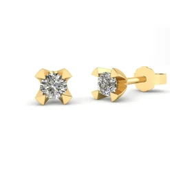 Henrik Ørsnes Design Øreringe i 14 Karat Guld med Brillanter 0,41 Carat W/SI
