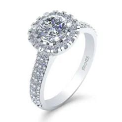 Henrik Ørsnes Design Ring i 14 Karat Hvidguld med Brillanter 1,28 Carat W/SI