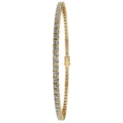 Henrik Ørsnes Design Tennis 14 Karat Guld Armbånd med Diamanter 1,26 Carat W/SI