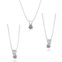 Henrik Ørsnes Design Vedhæng i 14 Karat Hvidguld med Brillant 0,20 Carat TW/SI