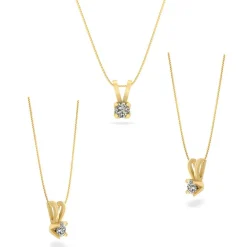 Henrik Ørsnes Design Vedhæng i 14 Karat Guld med Diamant 0,20 Carat TW/SI
