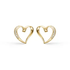 Hjerte 14 Karat Guld Ørestikker fra Støvring Design