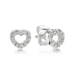 Hjerte Sterling Sølv Ørestikker fra Pandora 290528CZ
