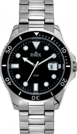 Inex Mens Silver Ur til Herre A69490S5P