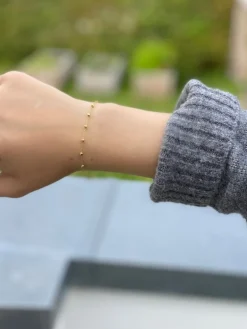 Isabell Ball Forgyldt Sølv Armbånd fra Smykkekæden