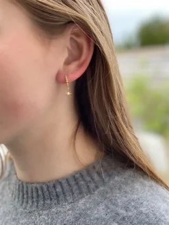 Isabell Forgyldt Sølv Øreringe fra Smykkekæden