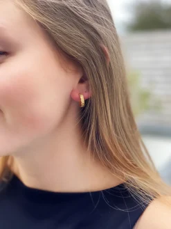 Isabell Hamret Creol Forgyldt Sølv Øreringe fra Smykkekæden