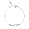 Izabel Camille Karina X Ic Sterling Sølv Armbånd med Krystalsten
