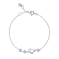 Izabel Camille Karina X Ic Sterling Sølv Armbånd med Krystalsten
