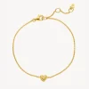 Izabel Camille Love Heart Armbånd i Forgyldt Sølv