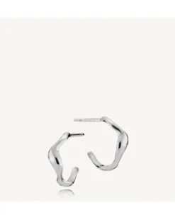 Izabel Camille Nori Creoles Small Sterling Sølv Øreringe