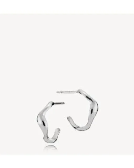 Izabel Camille Nori Creoles Small Sterling Sølv Øreringe