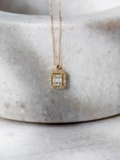 18 Karat Guld Halskæde fra Henrik Ørsnes Design med Diamanter 0,24 Carat TW/SI