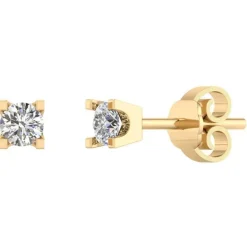14 Karat Guld Øreringe fra Henrik Ørsnes Design med Brillanter 0,20 Carat TW/SI