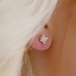 14 Karat Guld Øreringe fra Henrik Ørsnes Design med Brillanter 1,40 Carat TW/SI