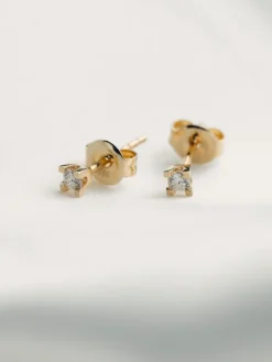 14 Karat Guld Øreringe fra Henrik Ørsnes Design med Brillanter 0,20 Carat TW/SI