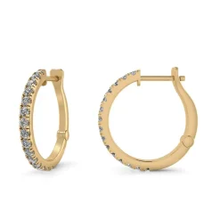14 Karat Guld Øreringe fra Henrik Ørsnes Design med Brillanter 0,81 Carat W/SI
