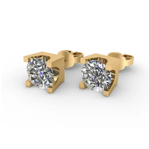 14 Karat Guld Øreringe fra Henrik Ørsnes Design med Brillanter 1,40 Carat TW/SI