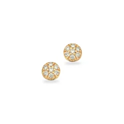 14 Karat Guld Øreringe fra Scrouples med Diamanter 0,07 Carat W/SI