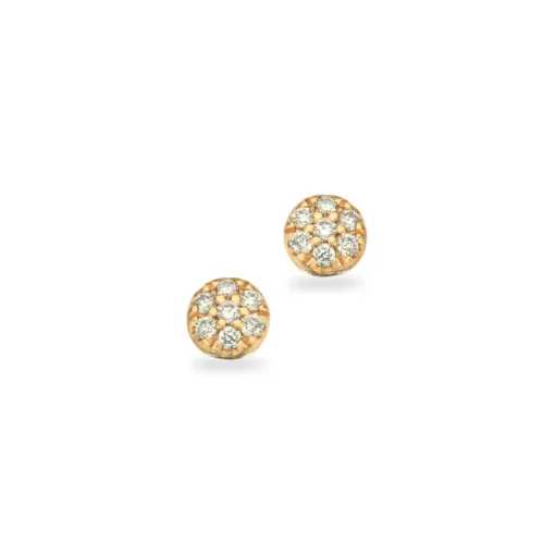 14 Karat Guld Øreringe fra Scrouples med Diamanter 0,07 Carat W/SI