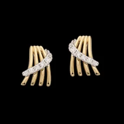 14 Karat Guld Ørestikker fra Scrouples med Brillanter 0,11 Carat W/SI