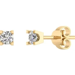 14 Karat Guld Ørestikker fra Smykkekæden med Diamanter 0,70 Carat TW/SI