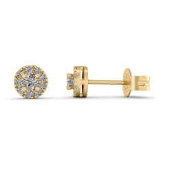 14 Karat Guld Ørestikker fra Henrik Ørsnes Design med Diamanter 0,59 Carat W/SI