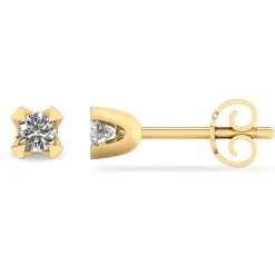 14 Karat Guld Ørestikker fra Smykkekæden med Diamanter 0,20 Carat TW/SI