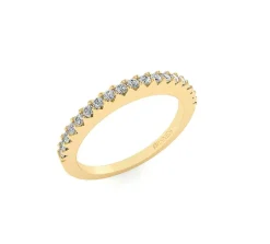 14 Karat Guld Ring fra Henrik Ørsnes Design med Diamanter 0,20 Carat W/SI