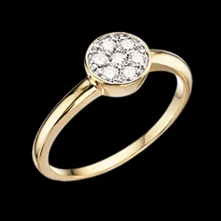 14 Karat Guld Ring fra Scrouples med Brillanter 0,18 Carat W/SI