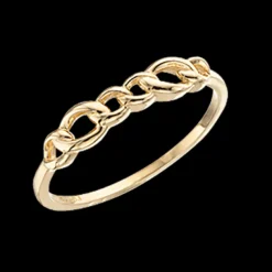 8 Karat Guld Ring fra Scrouples med Pansermønster