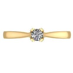 14 Karat Guld Ring fra Smykkekæden med Brillant 0,40 Carat W/SI