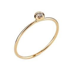 14 Karat Guld Ring fra Susanne Friis Bjørner med Brillant 0,08 Carat