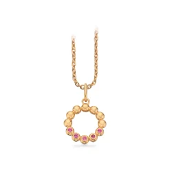 14 Karat Guld Vedhæng fra Scrouples med Pink Safir