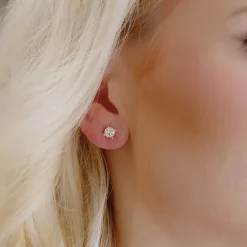 14 Karat Hvidguld Øreringe fra Henrik Ørsnes Design med Diamanter 1,40 Carat TW/SI