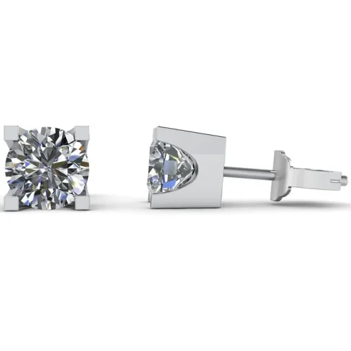 14 Karat Hvidguld Øreringe fra Henrik Ørsnes Design med Brillanter 1,00 Carat TW/SI