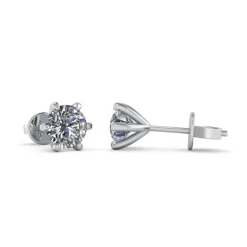 14 Karat Hvidguld Øreringe fra Henrik Ørsnes Design med Brillanter 0,60 Carat TW/SI