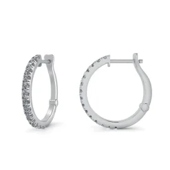 14 Karat Hvidguld Øreringe fra Henrik Ørsnes Design med Brillanter 0,81 Carat W/SI