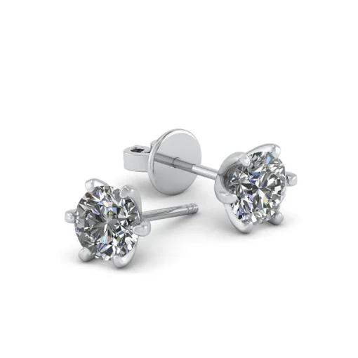 14 Karat Hvidguld Øreringe fra Henrik Ørsnes Design med Brillanter 0,60 Carat TW/SI