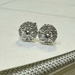 14 Karat Hvidguld Ørestikker fra Henrik Ørsnes Design med Brillanter 0,24 Carat W/SI