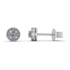 14 Karat Hvidguld Ørestikker fra Henrik Ørsnes Design med Brillanter 0,24 Carat W/SI