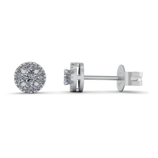 14 Karat Hvidguld Ørestikker fra Henrik Ørsnes Design med Brillanter 0,24 Carat W/SI
