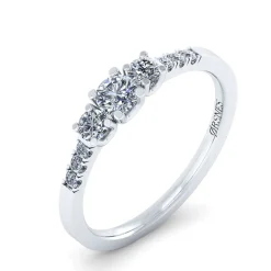 14 Karat Hvidguld Ring fra Henrik Ørsnes Design med Brillanter 0,50 Carat W/SI