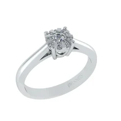 14 Karat Hvidguld Ring fra Henrik Ørsnes Design med Brillanter 0,40 Carat W/SI