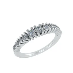 14 Karat Hvidguld Ring fra Smykkekæden med Brillanter 0,32 Carat TW/SI