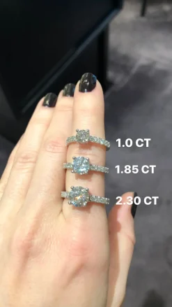 14 Karat Hvidguld Ring fra Henrik Ørsnes Design med Brillanter 2,31 Carat W/SI