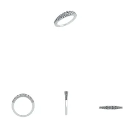 14 Karat Hvidguld Ring fra Smykkekæden med Brillanter 0,32 Carat TW/SI