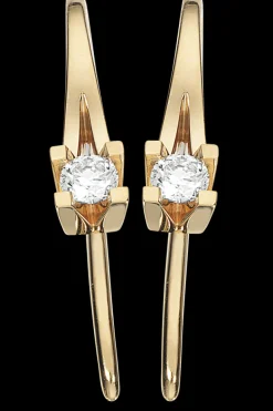 Kleopatra Øreringe 0,15 ct. i 14 Karat Guld fra Scrouples