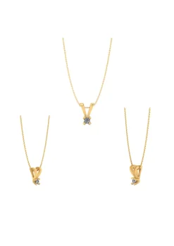 14KT GULD VEDH. M. DIAMANT 0,10 CARAT